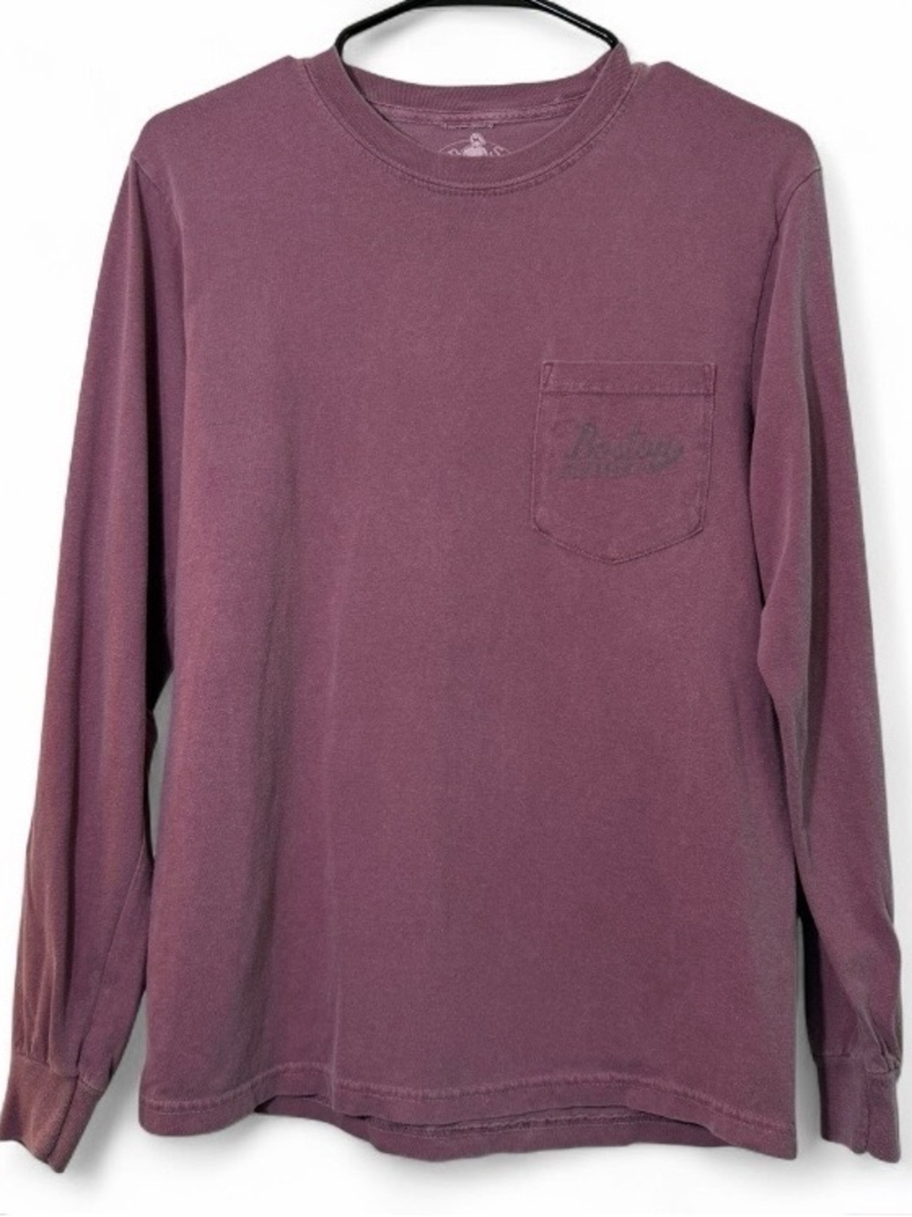 Men's Long Sleeve Pocket Tee - Dusty Plum